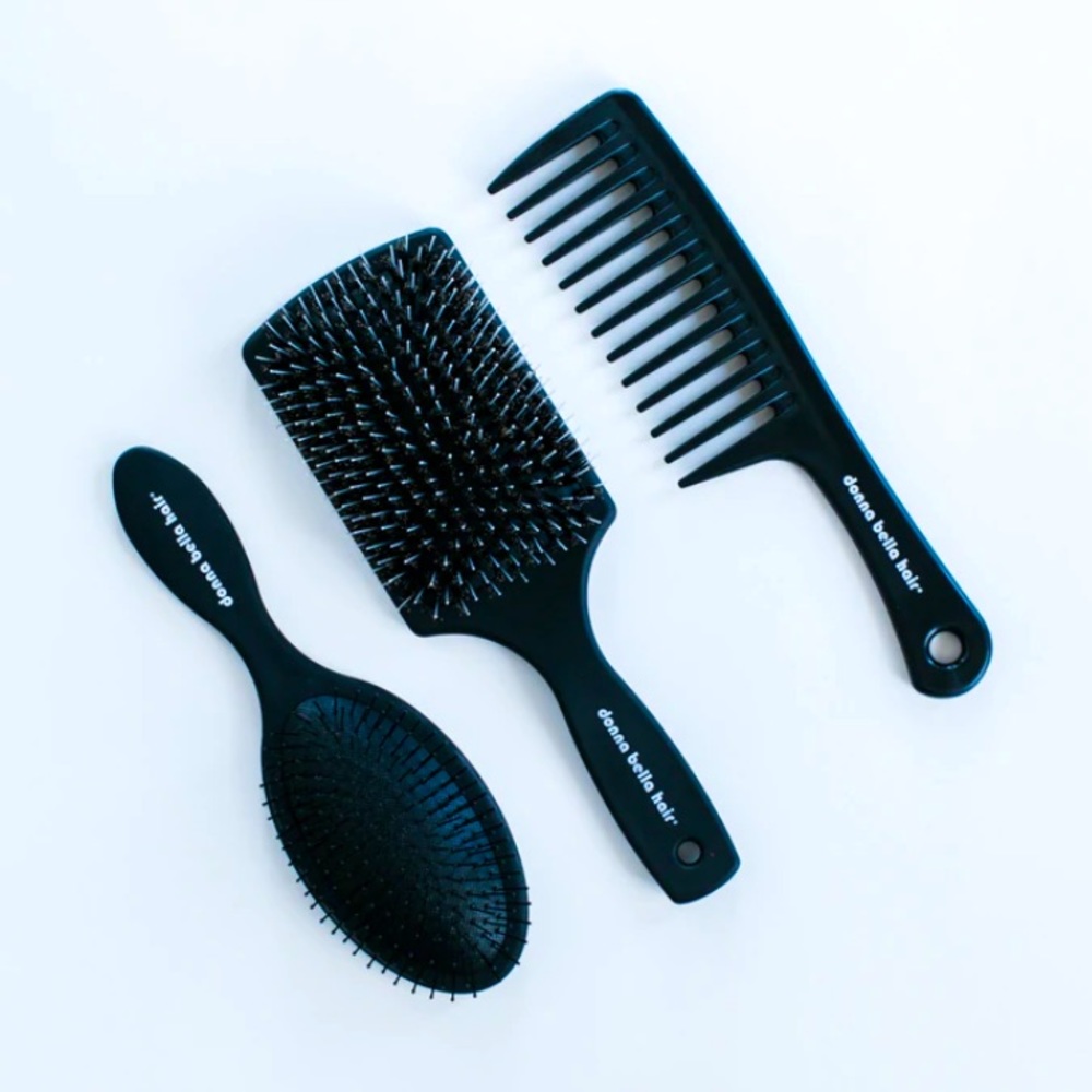 Donna Bella Hair Extensions Brush Combo set